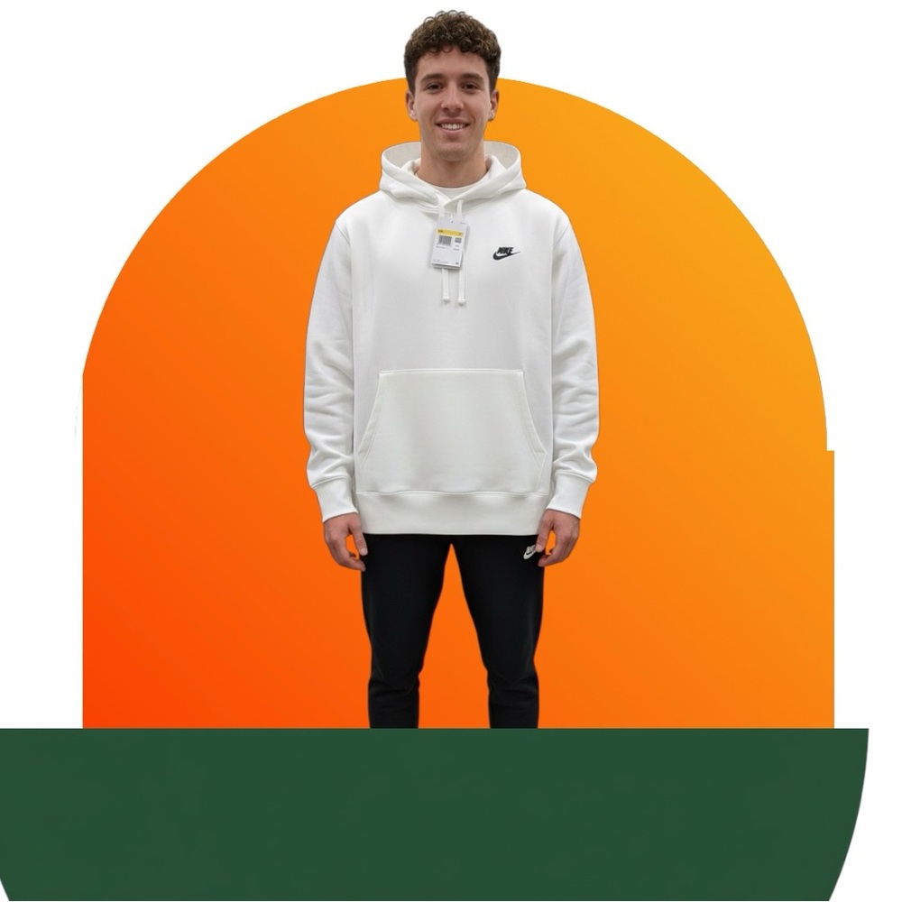 Nike Men’s Classic White Hoodie NWT